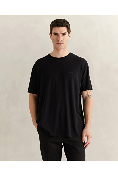 Gant Erkek Siyah Kısa Kollu T-Shirt