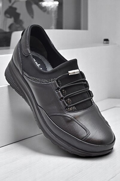 2000 Full Orthopedic Lightweight Fill Sole Casual Genuine Leather Women's Shoes Mother Shoes
