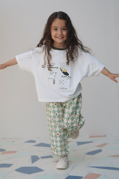 Mioma Kids Reglan Sleeve T-Shirt Play All Day