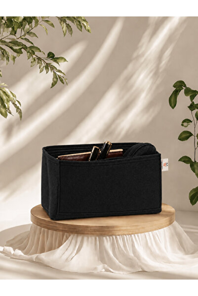 MARJİNAL W CLUB Removable Single Middle Compartment Bag Organizer Black Color