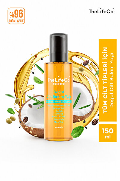 TheLifeCo Skinfood Değerli Yağlar Serisi Doğal Cilt Bakım Yağı 150 Ml