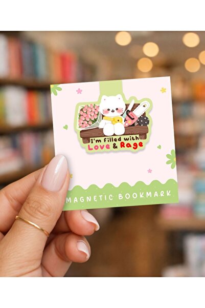 Flurina Studio Mıknatıslı Kitap Ayracı No:22 - Love and Rage
