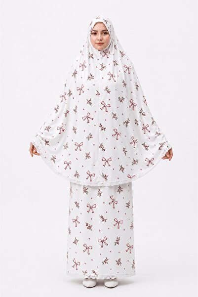 ALDAIYR Two-Piece Women's Embroidered Prayer Dress