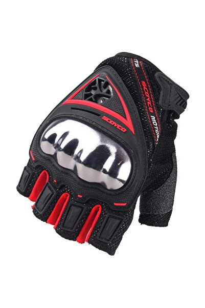 Scoyco قفازات بدون أصابع Mc44d أسود-أحمر