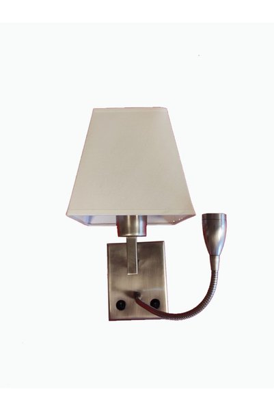 AKDENİZ AYDINLATMA ELEKTRİK MALZEMELERİ Bed Head Reading Lamp with Lampshade and Switch Sconce Hotel Bedroom Etc