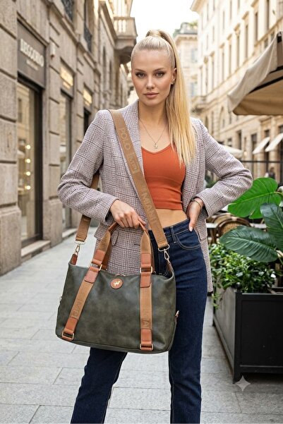 Miami Polo Clup Women's Large Size Suitcase Style Hand and Shoulder Bag