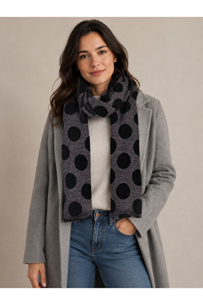Sebir Moda Eșarfă de tricotat cu model cu buline
