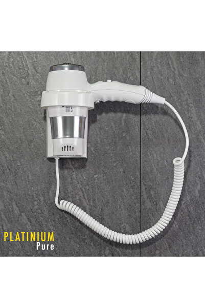 EE 187-2 Platinum Pure Duvara Monte Otel Tipi Saç Kurutma Makinesi