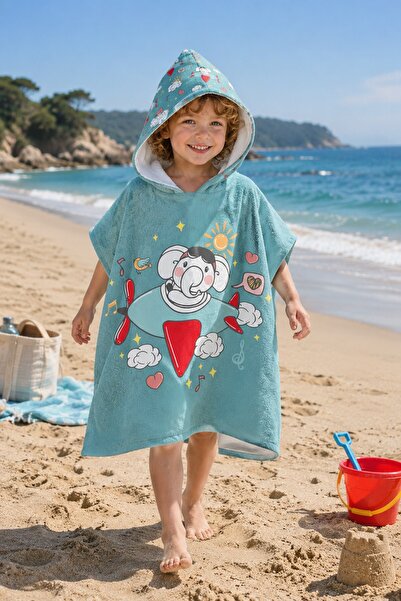 Evdek Πετσέτα παραλίας Air Elephant Kids Poncho