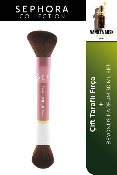 SEPHORA COLLECTION فرشاة مزدوجة الجوانب لتطبيق أحمر الخدود والبرونزر والكريما...