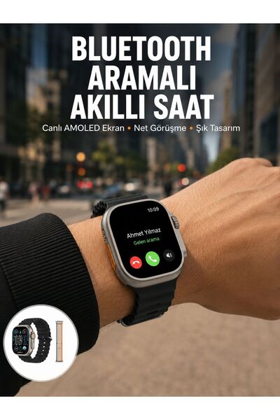 Genel Markalar Akıllı Saat Kol Saati Android ve İOS Uyumlu Nabız Ölçer Sesli ...