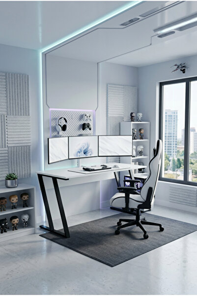 papi-co Titan Z Oyuncu Masası 140x60 cm Bilgisayar Masası Metal Ayaklı Çalışm...