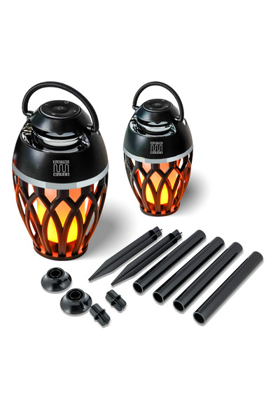 Electromures Pereche de boxe portabile Bluetooth cu efect de flacără LED EM 1...
