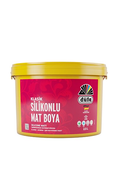 Düfa Klasik Silikonlu Mat Iç Cephe Duvar Boyası 3939 Köpük Şeker 2.50 L