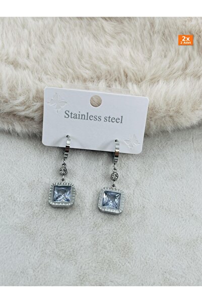 Bozhi Steel Earrings 117 Silver Minimal Elegance Stylish Gift Gold
