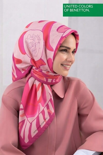 United Colors of Benetton SIENA DESENLİ EŞARP -1009-90*90