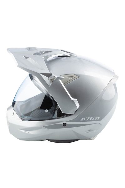 Klim X1 Alpha Carbon Korumalı ADV Motosiklet Kaskı Gümüş Gri