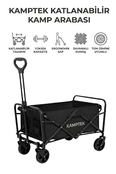 kamptek kamp teknolojisi Katlanabilir Kamp Taşıma Arabası – Kamp / Plaj / Bah...