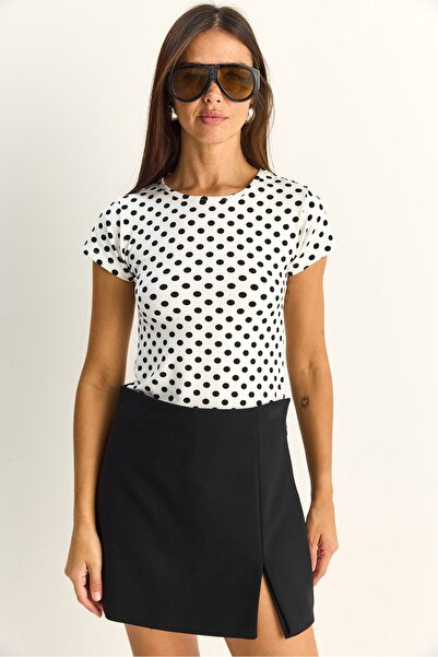 Hiccup Tricou scurt cu buline și guler rotund LUCCI
