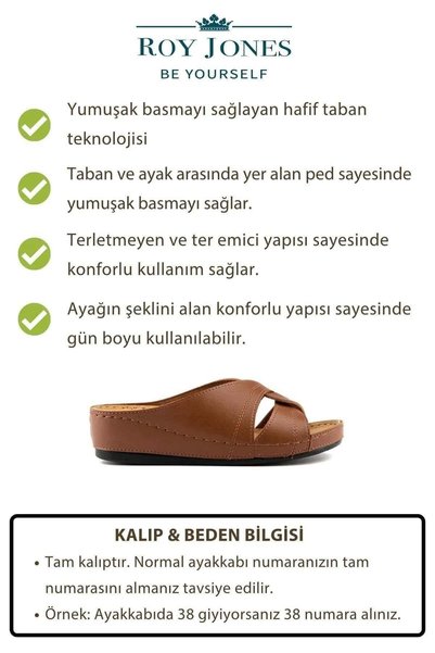 Roy Jones Women's Orthopedic Comfort Model Daily Comfortable Short Heeled Anatomical Mother Middle Age Young Indoor Slippers