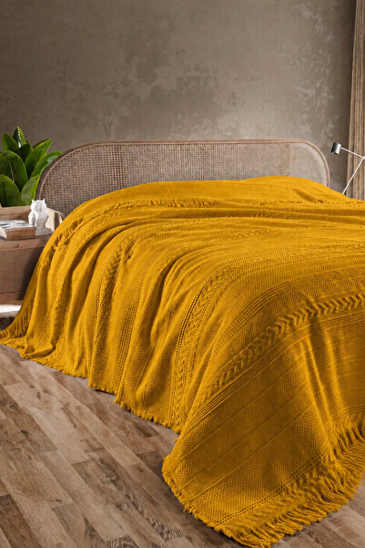 Vannes Home 100% Cotton Jacquard Woven Double Pique Bedspread 230X240