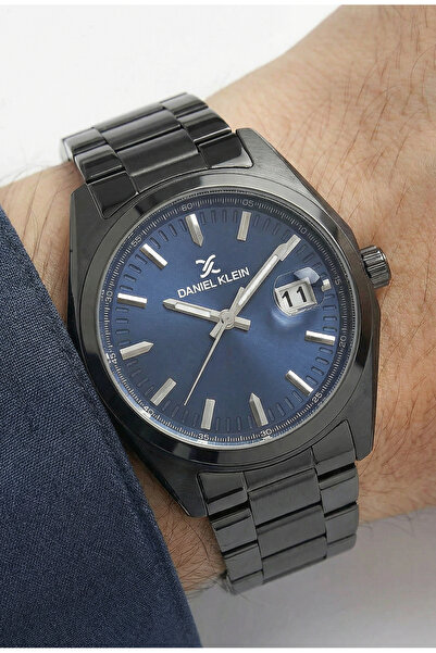 Daniel Klein Premium Black Stainless Steel Watch for Men DK.1.14137-6