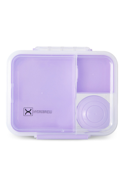 Hydrobrew 3/4/5 Convertible 1650ml Bento Lunch Box - Lilac