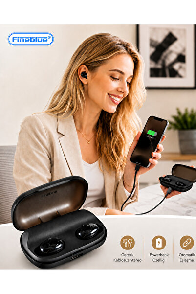 Fineblue T8 Kulak içi TWS Bluetooth Kulaklık