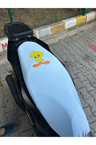 Utku Giyim MOTOSİKLET KOLTUK SELE KILIFI 50 CC 100 CC 125 CC BUZ MAVİSİ ÖRDEK...