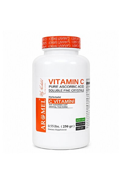 Aromel C Vitamini 250 Gr | Askorbik Asit | Avrupa,ekstra Saf | Yenilebilir To...