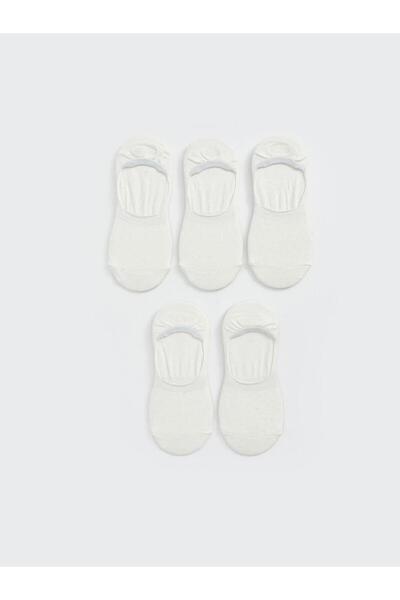 LC Waikiki Γυναικείες μονόχρωμες κάλτσες μπαλαρίνας 5 Συσκευασία