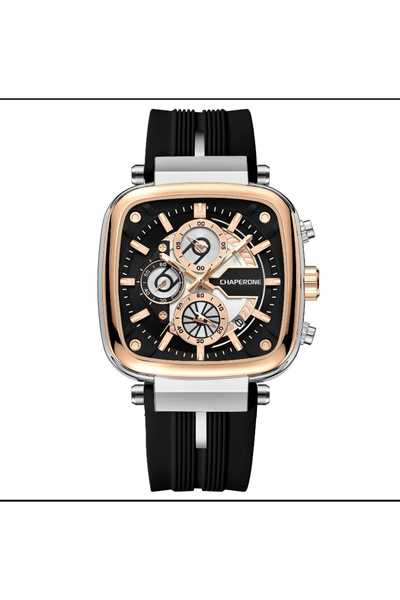 Reward Chaperone Men Wrist Watch Waterproof Silicone Cord Wristband Gift