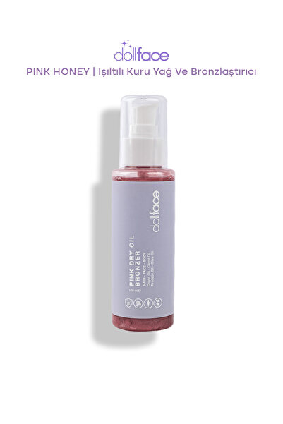 dollface Pink Honey Işıltılı Kuru Yağ Ve Bronzlaştırıcı
