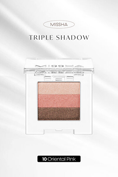 Missha Yumuşak Dokulu, Dökülme Yapmayan 3 Renkli Göz Farı Triple Shadow (10 O...