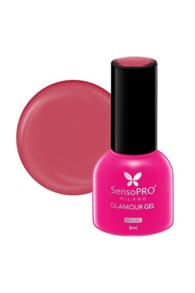 SensoPRO Milano Ημιμόνιμο βερνίκι νυχιών Glamour Gel 8ml, Red Pearl #07