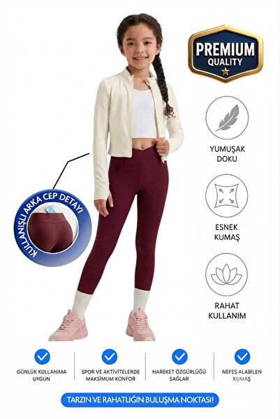 ERDEM KIDS Džepne dvostruke kaišnice za devojčice, visok struk, ležerno, za t...