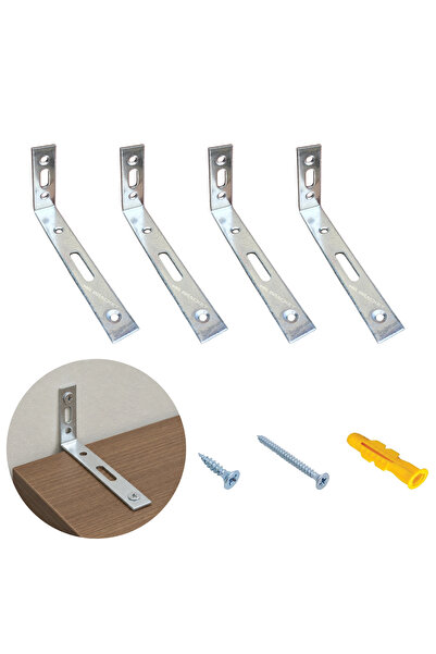 MR.BRACKET Deprem Dolap Sabitleme Aparatı Seti 5x11cm - Mobilya Gardırop Eşya...