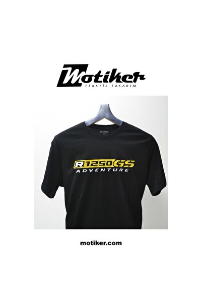 Motiker Printed T-Shirt Model with Bmw Adventure 1250Gs Logo