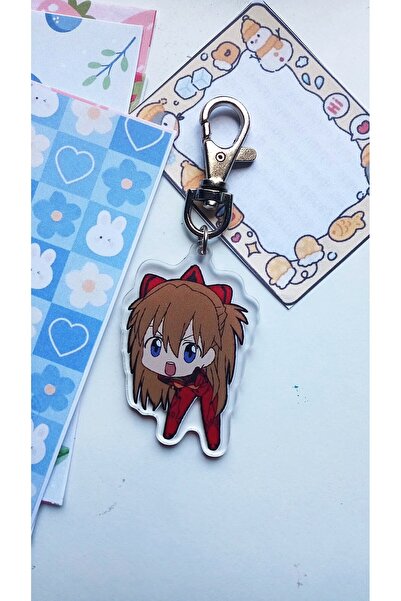 Atölye Moonlit Neon Genesis Evangelion Asuka Akrilik Anahtarlık