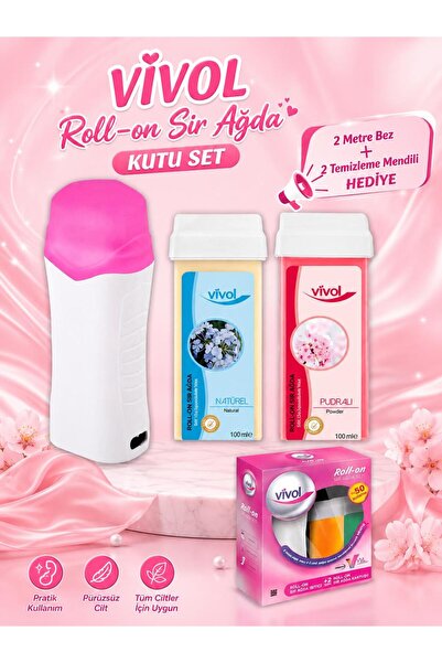 Vivol ROLL-ON SİR AĞDA KUTU SET PUDRALI