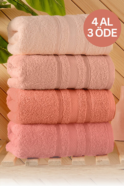 DNZGÜLCAN Lera 4-częściowy zestaw ręczników 50x90 Ręcznik do rąk i twarzy 100...