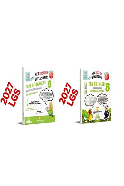 SİNAN KUZUCU YAYINLARI 2027 8 .SINIF FEN BİLİMLERİ SORU BANKASI + 8 FEN BİLİM...