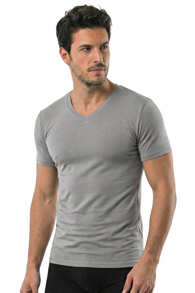 Öts Men's T-Shirt V-Neck Modal (47% Modal - 47% Cotton - 6% Elastane)