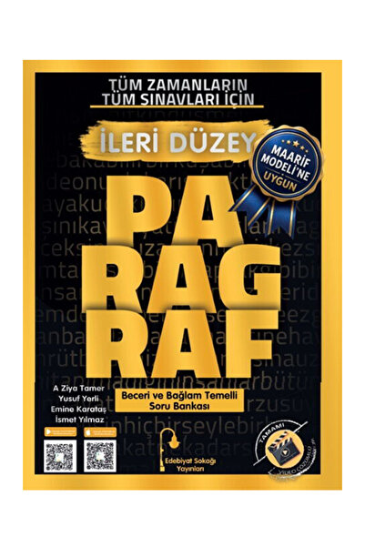 EDEBİYAT SOKAĞI YAYINLARI Edebiyat Sokağı Paragraf Ileri Düzey Soru Bankası M...