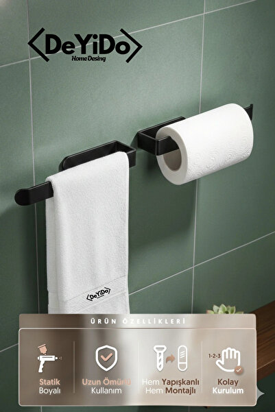 DeYiDo Kaliteli Paslanmaz Çelik Havluluk, Kağıt Peçetelik, Banyo Askısı - Banyo Lavabo Mutfak Çok Amaçlı