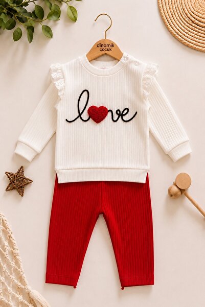 dinamik çocuk Baby Girl/Child Love Heart Embroidered Snap-Back Shoulder Baby ...