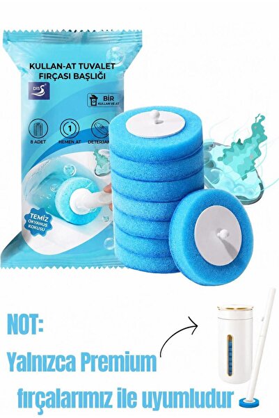 ModernEvAksesuar 8 Pieces (1 Pack)) (Ocean) Premium Disposable Toilet Cleanin...