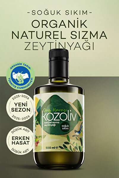 kozoliv Organik Erken Hasat Soğuk Sıkım Zeytinyağı - İçimlik - Anne & Bebek &...