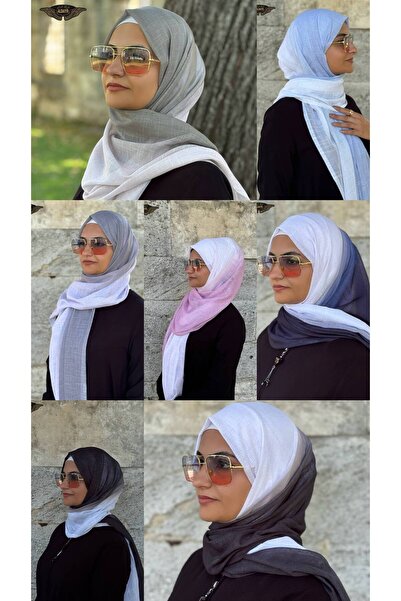 ALDAIYR Double Color Flamed Shawl Digital Degraded