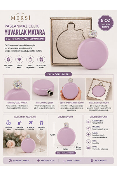 Mersi SHOP Pink Flask with Sparkling Lid
